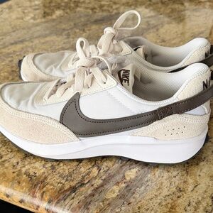 Nike Cream and Brown Sneakers